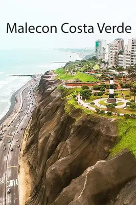 an aerial view of the malcolm costa vender city at I Relajante Habitación en Miraflores Central in Lima