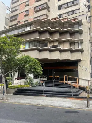 a building with stairs in front of a building at 18 Departamento en la mejor zona de Miraflores in Lima