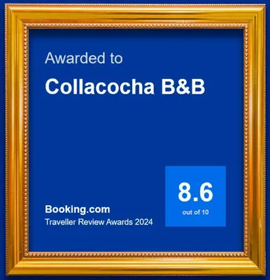 a gold picture frame with the words awarded to colococcalbia bcbb at Collacocha B&B in Lima